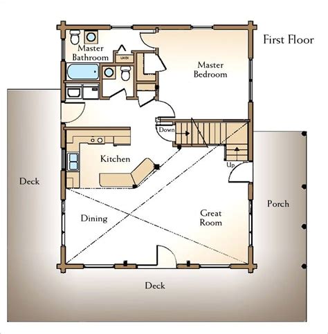 20X24 Cabin Floor Plans - floorplans.click