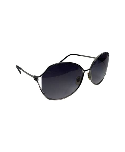 Gucci Black Round Sunglasses