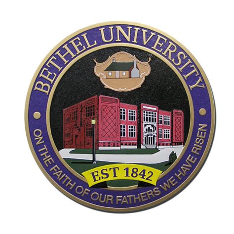 Bethel University Seal – American Plaque Company – Military Plaques, emblems, seals,shadow boxes ...