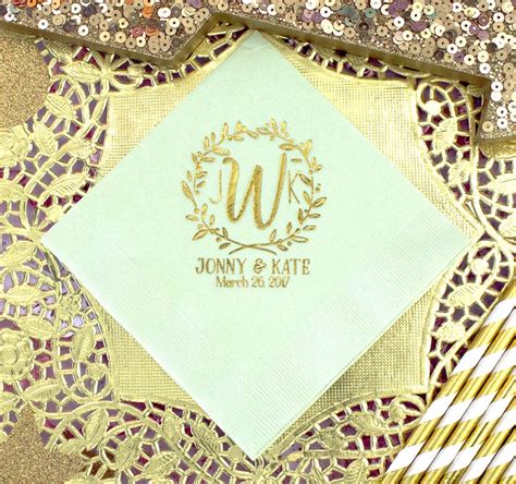 Monogram Napkins, Wedding Napkins, Personalized Napkins, Cocktail Napkins, Party Napkins, Mint ...