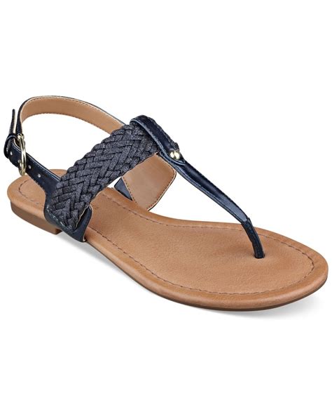 Lyst - Tommy Hilfiger Women'S Saycn Flat Thong Sandals in Blue