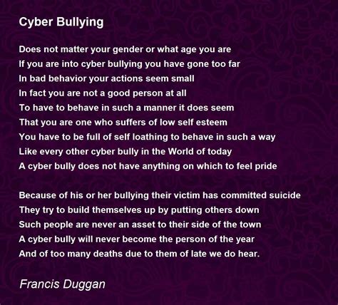 Poem About Cyberbullying