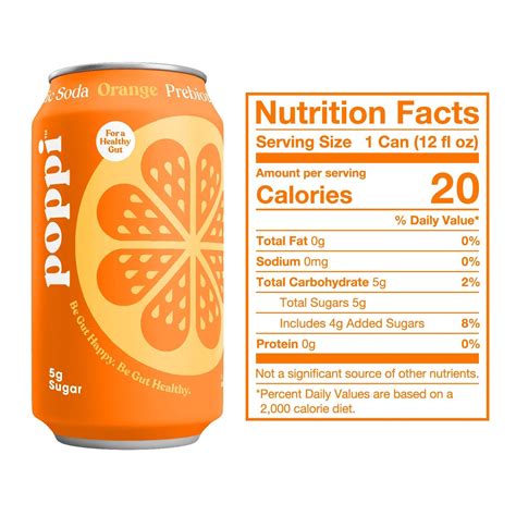 poppi A Healthy Sparkling Prebiotic Soda With Real Fruit Juice For Gut ...