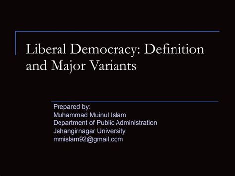 Liberal Democracy