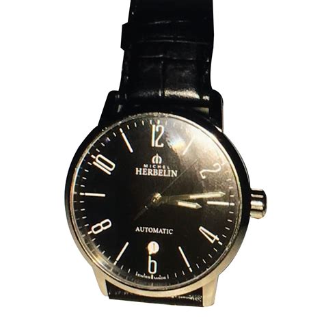 Michel Herbelin Automatic watches Automatic watches Steel Black ref.13968 - Joli Closet