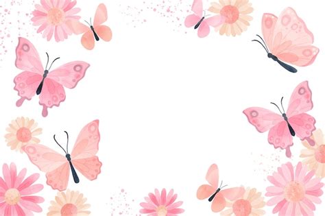 Fondo de mariposa colorida acuarela | Vector Gratis