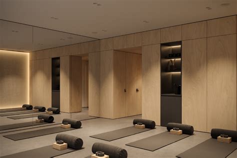 Little Yoga Design Project by Bezmirno Architects | Yoga room design, Yoga studio design, Home ...