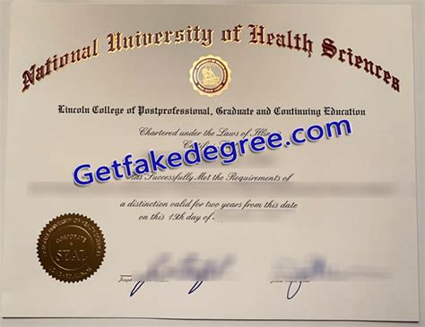 National University of Health Sciences Degree for Sale - Buy Fake High ...