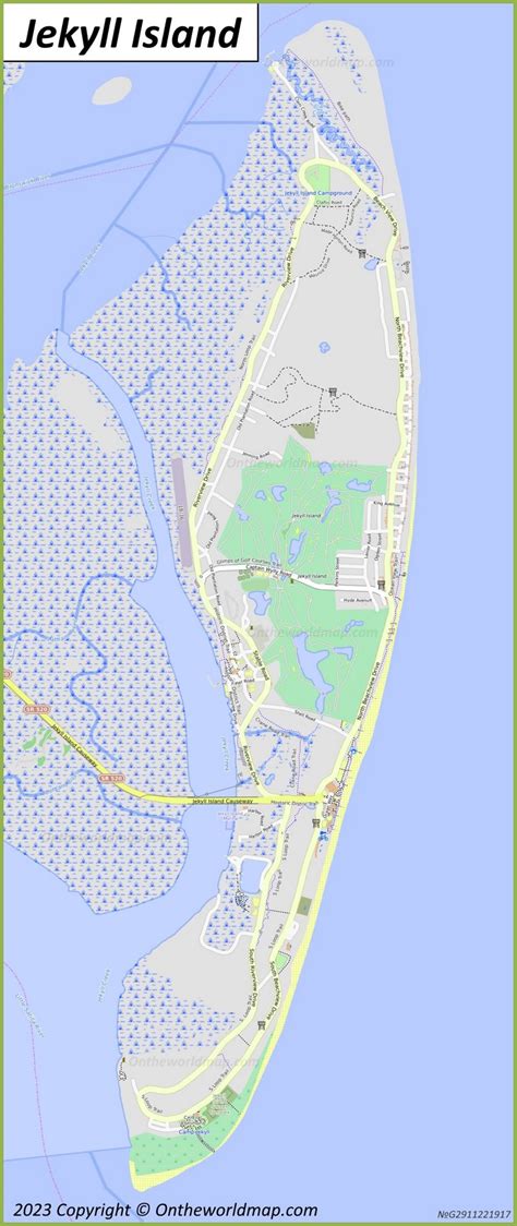 Jekyll Island Map | Georgia, U.S. | Detailed Maps of Jekyll Island