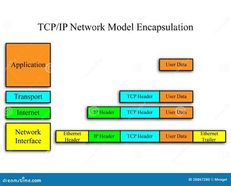 TCP/IP Network Model Stock Photo - Image: 28867280