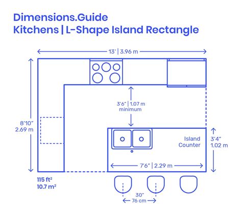 L Shaped Kitchen With Island Floor Plans – The Urban Decor