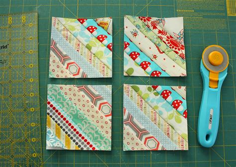 Easy Scrap fabric quilt block | Diary of a Quilter - a quilt blog