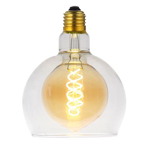 Ampoule led décorative, globe 125mm, E27, 490Lm = 40W, blanc chaud ...