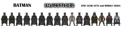 Batman Injustice 2 All Skins by dzgarcia on DeviantArt