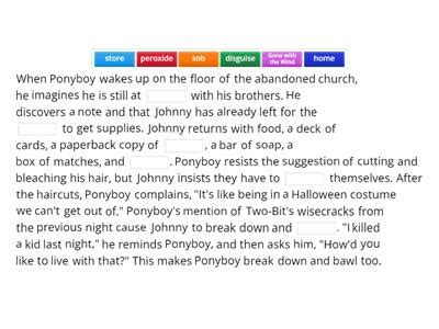 Chapter 5 summary the outsiders - Teaching resources