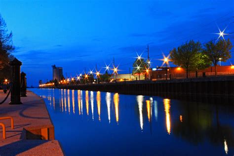 Owen Sound, Ontario: Long Exposure Night Images On The Harbour