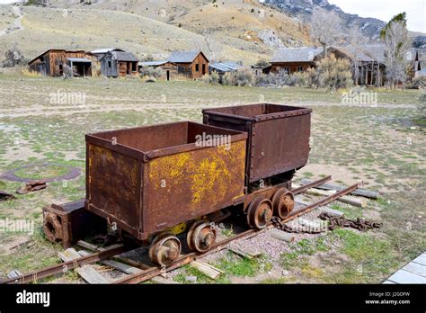 Bannack, Montana. An 1862 gold rush town now preserved in a 'state of ...