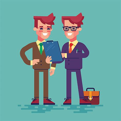 Two People Meeting In Office Illustrations, Royalty-Free Vector Graphics & Clip Art - iStock