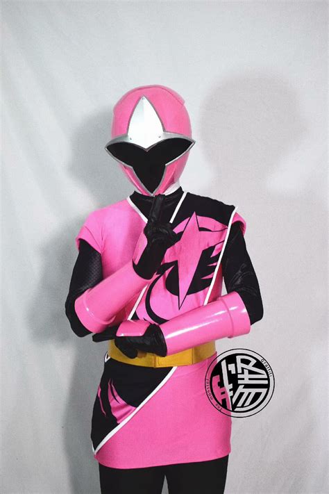 Ninja Steel Pink Ranger Sarah Thompson Cosplay Full Set Costume Custom ...