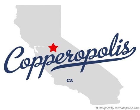 Map of Copperopolis, CA, California