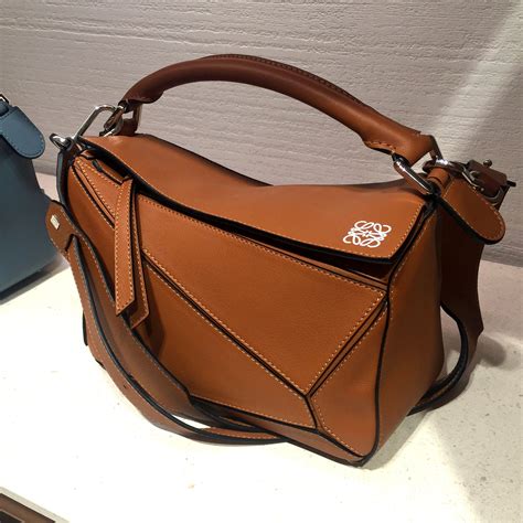 Loewe Puzzle Bag in Brown Leather, from J W Anderson | Shop Pre Loved Loewe Bags online from ...