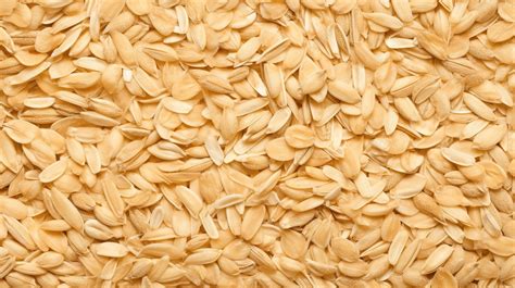 Close Up Shot Of Rolled Oats Captivating Background Texture, Food Grains, Starch, Grains ...