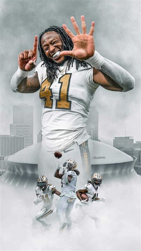 Alvin Kamara Wallpaper Discover more background, cool, drew bress, football, hurdle wallpaper ...