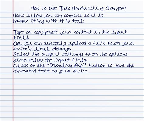 Text To Handwriting Converter - Create Assignments Online