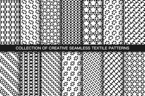 Textile seamless geometric patterns By ExpressShop | TheHungryJPEG