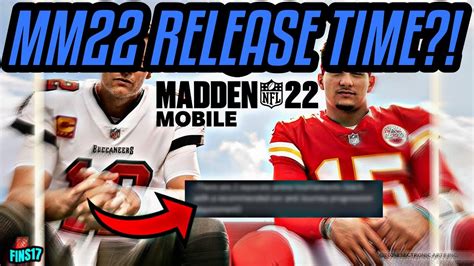 MADDEN MOBILE 22 RELEASE DATE AND TIME?! Madden Mobile 22 - YouTube