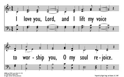 I LOVE YOU LORD | Digital Songs & Hymns