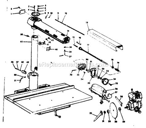 Craftsman 10-Inch Radial Saw | 11323100 | eReplacementParts.com