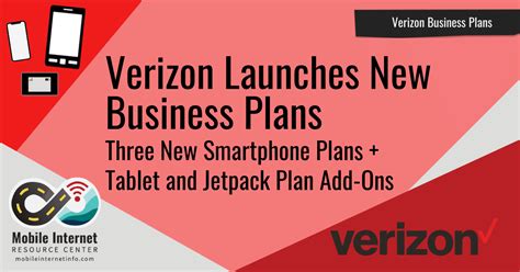 Verizon Launches Three New Business Plans with Tablet and Data Device Plan Add-On Options ...