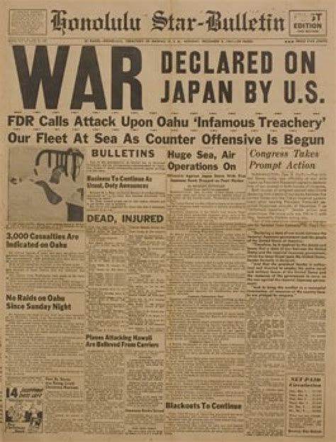 December 7, 1941: Pearl Harbor Tragedy Remembered Through Newspapers | IBTimes