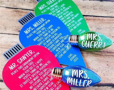 Teacher Ornament Personalized Teacher Gift Ornament for - Etsy