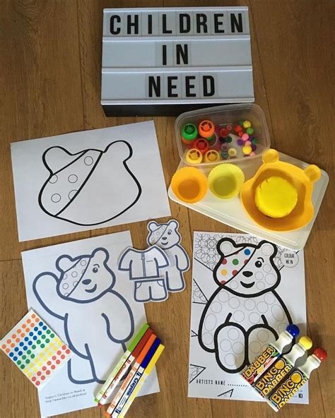 Pudsey Bear activities for Children in Need. #childreninneed #pudseybear #CiN | Easy crafts for ...