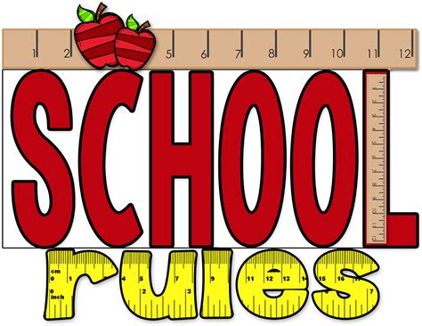 School Rules And Regulations Clipart Flower