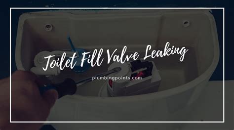 Fixing Toilet Fill Valve Leaking from Top? - plumbingpoints