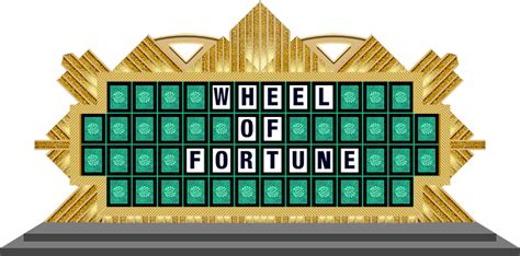 Wheel Of Fortune Blank Puzzle Board