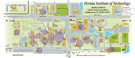 Florida Institute Of Technology Campus Map – Map Vector