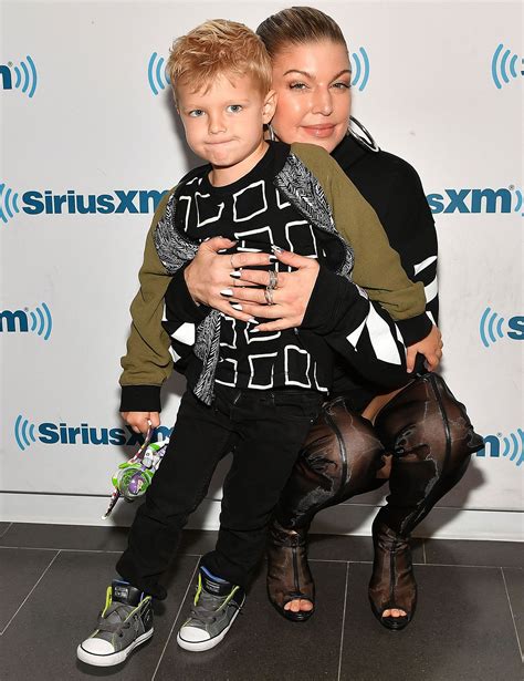 Fergie Takes Son Axl to Set For 'Bring Your Cool Kid to Work Day'