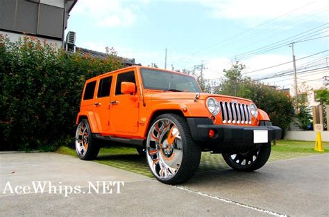 Ace-1: Yellazboss's 2012 Jeep Wrangler Truck on 30"s Forgiatos From Japan!