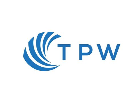 TPW letter logo design on white background. TPW creative circle letter ...