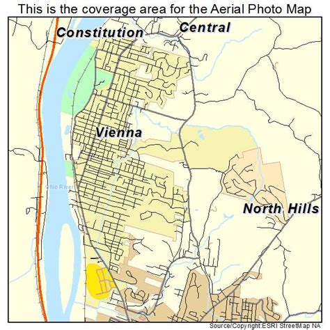 Aerial Photography Map of Vienna, WV West Virginia