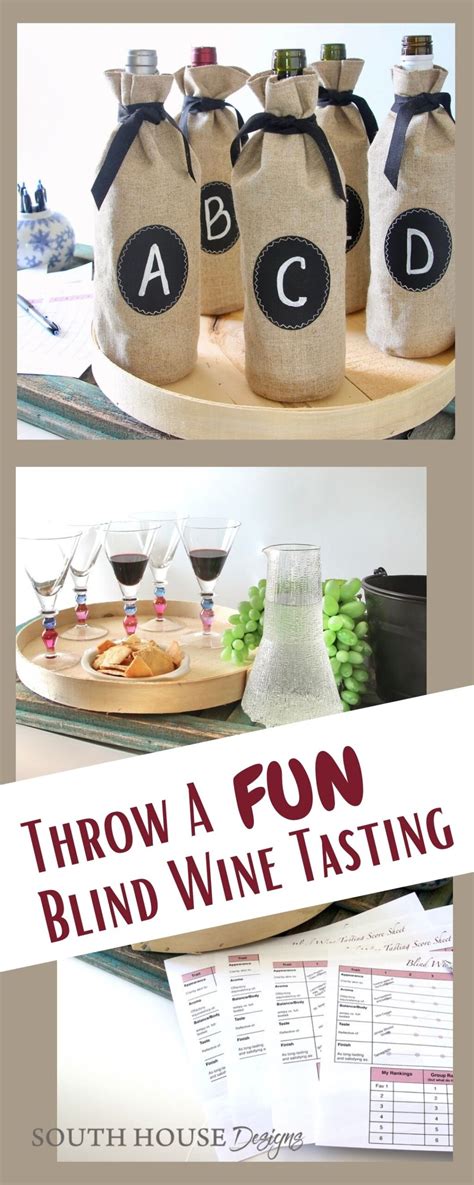 Throw The Best Blind Wine Tasting Party! - South House Designs