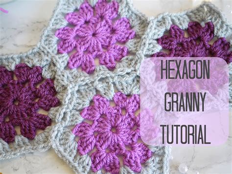 CROCHET: Hexagon granny tutorial, Bella Coco