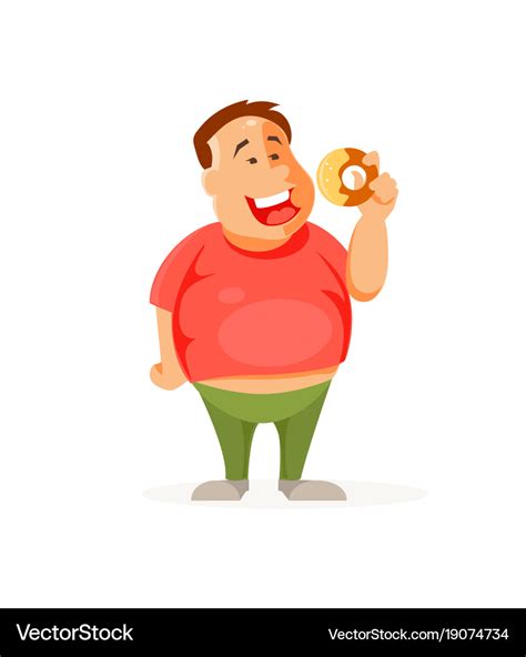 Fat man Royalty Free Vector Image - VectorStock