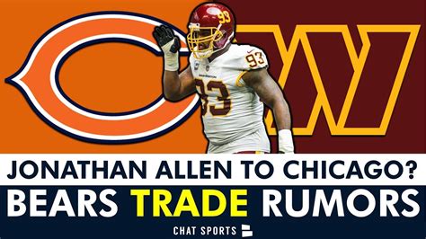 Jonathan Allen Trade To Chicago Bears? Bears Trade Rumors From Bleacher ...