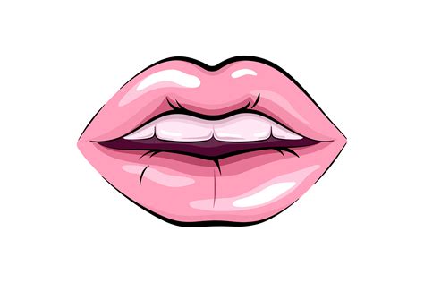 Woman Lips, Open Mouth, Vector Drawing Graphic by Cmeree · Creative Fabrica