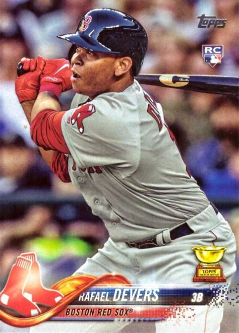 Amazon.com: 2018 Topps Baseball #18 Rafael Devers Rookie Card - His 1st ...